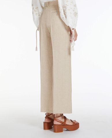  WEEKEND MAX MARA - Quần nữ ống rộng xếp li Malizia 