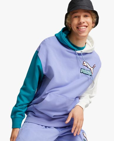  PUMA - Áo hoodie nam phối mũ Fandom 