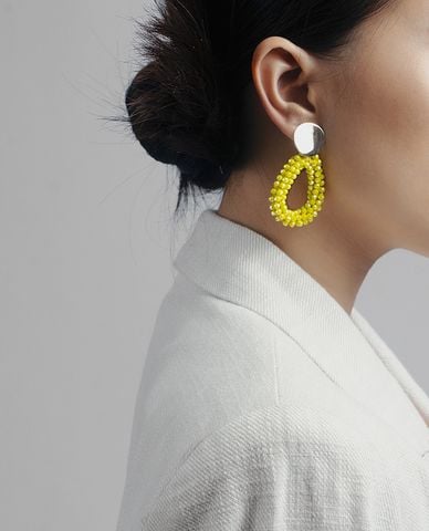  CECI - Khuyên tai nữ dạng xâu chuỗi đính đá sang trọng 