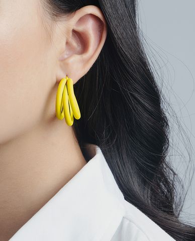  CECI - Khuyên tai nữ khoen tròn 3 vòng thời trang 