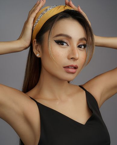  CECI - Băng đô cài tóc nữ bản dày bọc vải thời trang 