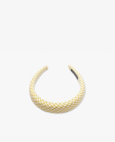  CECI - Băng đô cài tóc nữ bọc vải sọc caro trẻ trung 