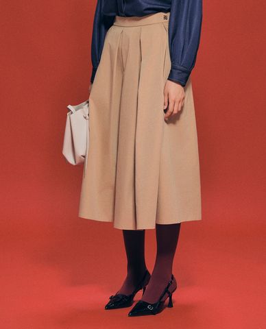  GIGI - Chân váy xếp li midi thanh lịch 