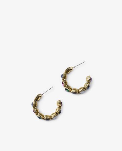  CECI - Khuyên tai nữ dáng hở đính đá nhiều màu 