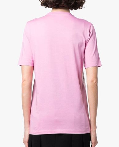  DSQUARED2 - Áo thun nữ ngắn tay phom ôm All Over Contrasting Print 