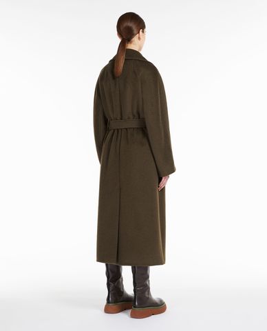  WEEKEND MAX MARA - Áo khoác măng tô dáng dài phối thắt lưng Tempera 