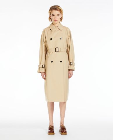  WEEKEND MAX MARA - Áo khoác măng tô dáng dài phối thắt lưng Canasta 