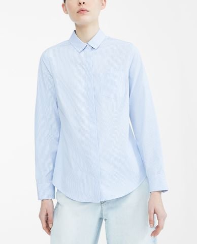  WEEKEND MAX MARA - Áo sơ mi nữ phom suông tay dài cổ điển 