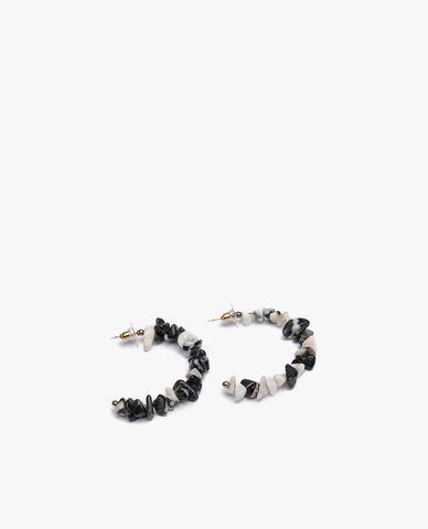  CECI - Khuyên tai nữ nửa vòng tròn xỏ hạt thời trang 