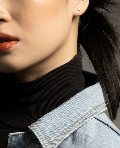  CECI - Khuyên tai nữ hình đinh vít chốt vặn cá tính 