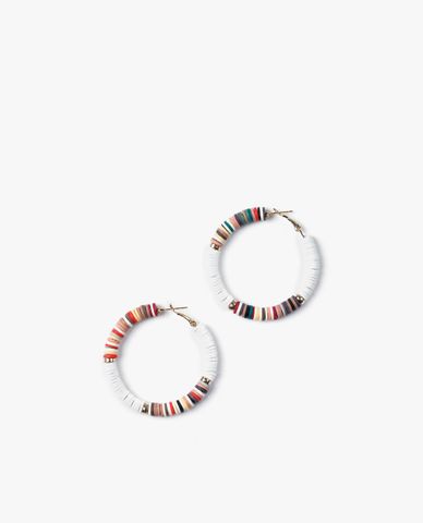  CECI - Khuyên tai nữ khoen tròn phối màu thời trang 