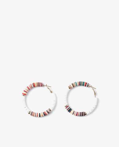  CECI - Khuyên tai nữ khoen tròn phối màu thời trang 