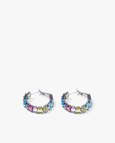  CECI - Khuyên tai nữ đính đá nhiều màu thời trang 