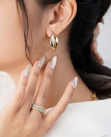  CECI - Khuyên tai nữ khoen tròn lớn cá tính 