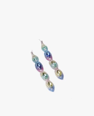  CECI - Khuyên tai nữ dáng thả đính đá lấp lánh 