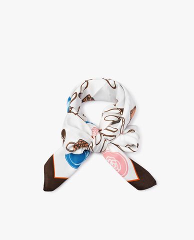  CECI - Khăn choàng dáng ngắn phối hình vẽ nhỏ dễ thương 