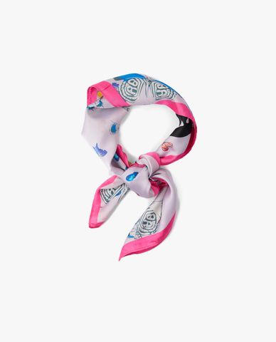  CECI - Khăn choàng nữ phom vuông in họa tiết bướm sang trọng 