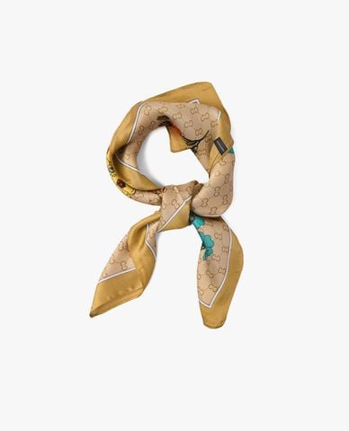  CECI - Khăn choàng nữ phom vuông in hoa sang trọng 