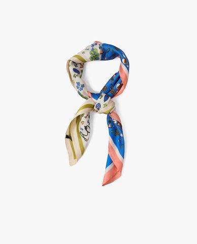  CECI - Khăn choàng nữ phom vuông in họa tiết trẻ trung 