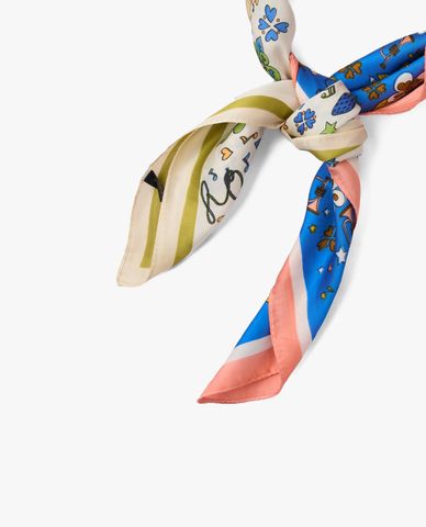  CECI - Khăn choàng nữ phom vuông in họa tiết trẻ trung 