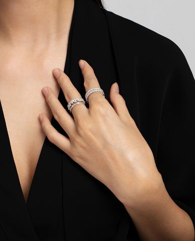  CECI - Nhẫn nữ kim loại bản to dạng hở thời trang 