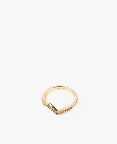  CECI - Nhẫn nữ đính đá nhiều màu nổi bật 