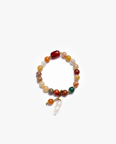  CECI - Vòng đeo tay nữ chuỗi hạt đá tròn phối nhiều màu thời trang 