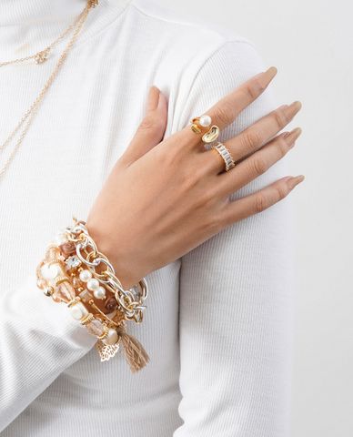  CECI - Vòng đeo tay nữ chuỗi xích lớn thời trang 