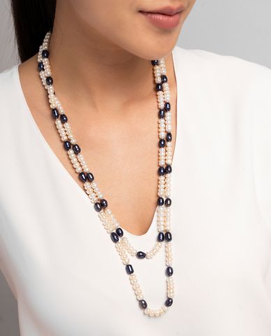  CECI - Dây chuyền nữ hai tầng dạng chuỗi hạt thời trang 