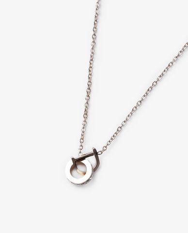  CECI - Vòng cổ nữ sợi mảnh phối mặt chữ D cá tính 