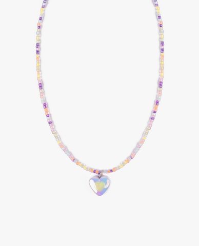  CECI - Vòng cổ dạng hạt phối mặt trái tim trẻ trung 