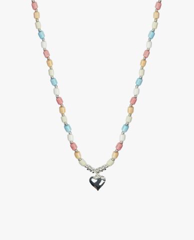  CECI - Vòng cổ phối hạt mặt trái tim trẻ trung 