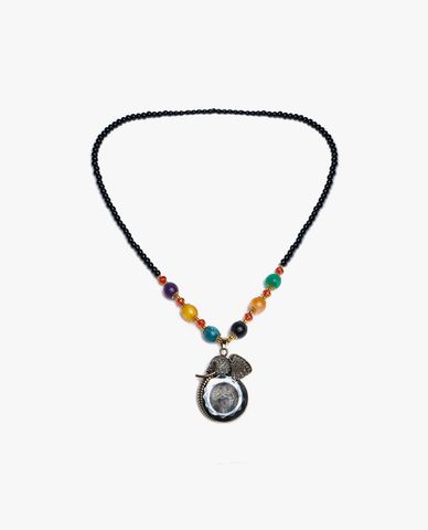  CECI - Dây chuyền nữ chuỗi hạt phối mặt hình đầu voi ma mút 