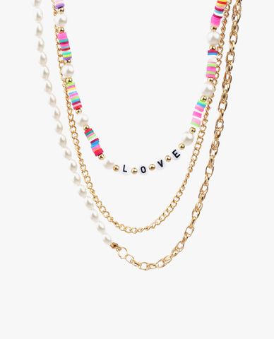  CECI - Dây chuyền nữ nhiều tầng phối chuỗi hạt nhiều màu thời trang 