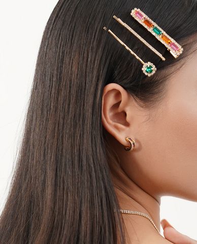 CECI - Set 3 kẹp tóc nữ đính đá nổi bật 