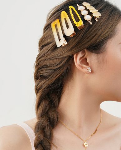  CECI - Set 7 kẹp tóc nữ dáng dài thời trang 