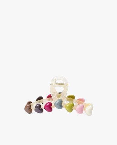  CECI - Kẹp tóc nữ phối hình trái tim nhiều màu trẻ trung 