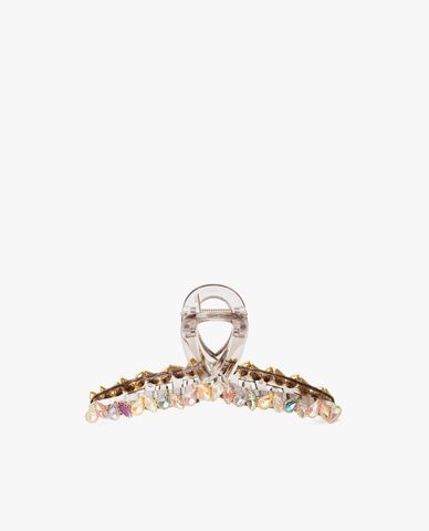  CECI - Kẹp tóc càng cua bản lớn đính đá hình giọt nước 