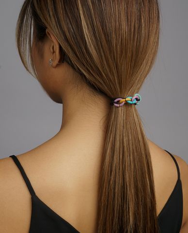  CECI - Dây thun cột tóc nữ phối mắc xích độc đáo 