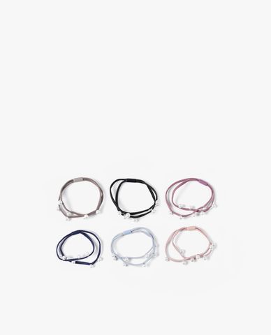  CECI - Set 12 dây buộc tóc nữ hai vòng bản nhỏ xinh xắn 