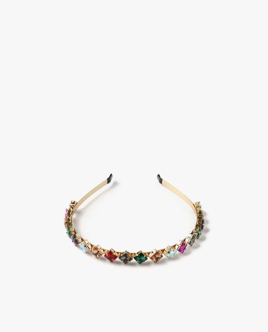  CECI - Băng đô cài tóc nữ đính đá hình thoi trẻ trung 