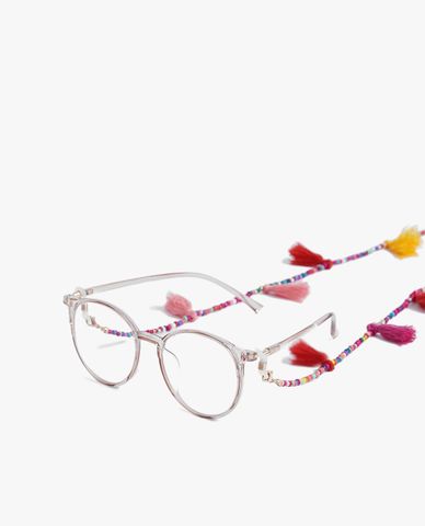  CECI - Dây đeo mắt kính nữ chuỗi hạt nhỏ phối tua rua 