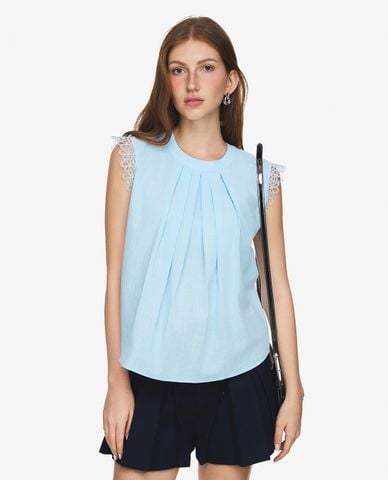  GIGI - Áo sát nách nữ xếp li nữ tính 