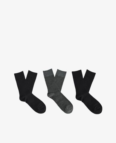  PEDRO - Set 3 đôi vớ nam cổ cao thời trang Formal 