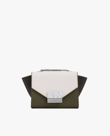  PEDRO - Ví nữ nắp gập Micro Embossed Leather Trapeze Pouch 
