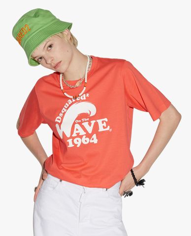  DSQUARED2 - Áo thun nữ cổ tròn tay ngắn thời trang 