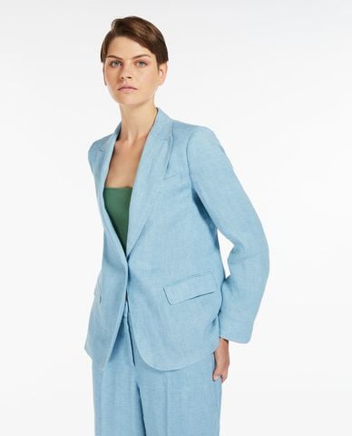  WEEKEND MAX MARA - Áo khoác blazer phối túi nắp gập Nalut 