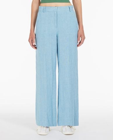  WEEKEND MAX MARA - Quần ống rộng xếp li Malizia 