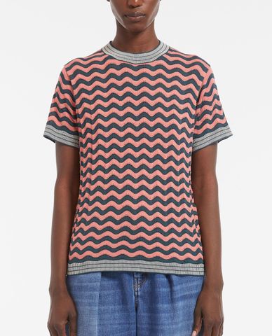  WEEKEND MAX MARA - Áo thun nữ cổ tròn tay ngắn Carella 