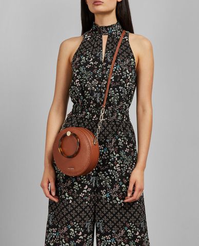 TED BAKER - Túi đeo chéo nữ hình hộp tròn Acantha 